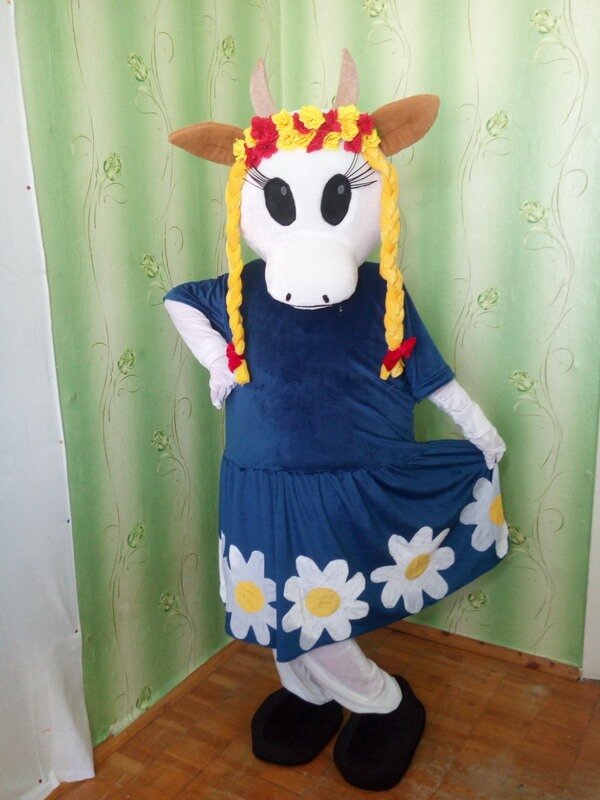 Ростовая кукла Корова Рудь